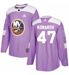Mens Adidas New York Islanders 47 Leo Komarov Authentic Purple Fights Cancer Practice NHL Jersey Mens Adidas New York Islanders 47 Leo Komarov Authentic Purple Fights Cancer Practice NHL Jersey