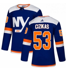Mens Adidas New York Islanders 53 Casey Cizikas Premier Blue Alternate NHL Jersey Mens Adidas New York Islanders 53 Casey Cizikas Premier Blue Alternate NHL Jersey