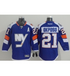 NHL New York Islanders #21 Kyle Okposo Venues blue jerseys NHL New York Islanders #21 Kyle Okposo Venues blue jerseys