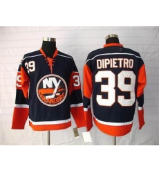 New York Islanders #39 Rick DiPietro navy blue jersey New York Islanders #39 Rick DiPietro navy blue jersey