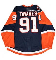 New York Islanders 91 John Tavares Dark blue jersey New York Islanders 91 John Tavares Dark blue jersey