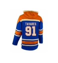 New York Islanders 91 John Tavares Lace-Up Hoodies New York Islanders 91 John Tavares Lace-Up Hoodies