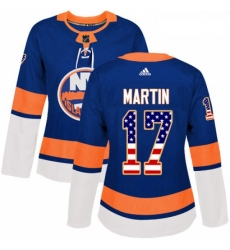 Womens Adidas New York Islanders 17 Matt Martin Authentic Royal Blue USA Flag Fashion NHL Jersey Womens Adidas New York Islanders 17 Matt Martin Authentic Royal Blue USA Flag Fashion NHL Jersey