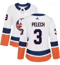 Womens Adidas New York Islanders 3 Adam Pelech Authentic White Away NHL Jersey Womens Adidas New York Islanders 3 Adam Pelech Authentic White Away NHL Jersey