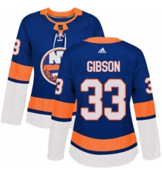 Womens Adidas New York Islanders 33 Christopher Gibson Authentic Royal Blue Home NHL Jersey Womens Adidas New York Islanders 33 Christopher Gibson Authentic Royal Blue Home NHL Jersey