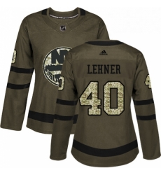 Womens Adidas New York Islanders 40 Robin Lehner Authentic Green Salute to Service NHL Jersey Womens Adidas New York Islanders 40 Robin Lehner Authentic Green Salute to Service NHL Jersey