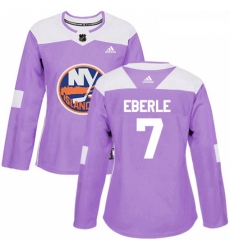 Womens Adidas New York Islanders 7 Jordan Eberle Authentic Purple Fights Cancer Practice NHL Jersey Womens Adidas New York Islanders 7 Jordan Eberle Authentic Purple Fights Cancer Practice NHL Jersey