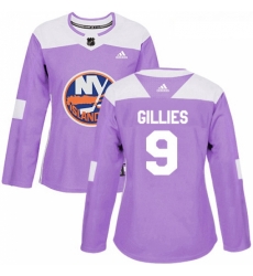 Womens Adidas New York Islanders 9 Clark Gillies Authentic Purple Fights Cancer Practice NHL Jersey Womens Adidas New York Islanders 9 Clark Gillies Authentic Purple Fights Cancer Practice NHL Jersey