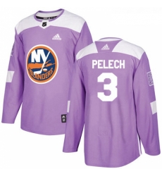 Youth Adidas New York Islanders 3 Adam Pelech Authentic Purple Fights Cancer Practice NHL Jersey Youth Adidas New York Islanders 3 Adam Pelech Authentic Purple Fights Cancer Practice NHL Jersey