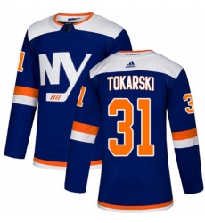 Youth Adidas New York Islanders 31 Dustin Tokarski Premier Blue Alternate NHL Jersey Youth Adidas New York Islanders 31 Dustin Tokarski Premier Blue Alternate NHL Jersey