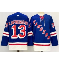 Men New York Rangers 13 Alexis Lafreniere Royal 2024 25 Home With A Patch Stitched Hockey Jersey Men New York Rangers 13 Alexis Lafreniere Royal 2024 25 Home With A Patch Stitched Hockey Jersey