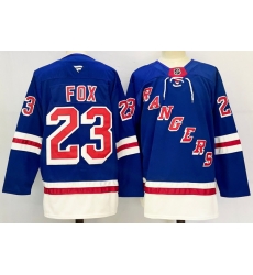 Men New York Rangers 23 Adam Fox Royal 2024 25 Home With A Patch Stitched Hockey Jersey Men New York Rangers 23 Adam Fox Royal 2024 25 Home With A Patch Stitched Hockey Jersey