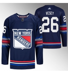 Men New York Rangers 26 Jimmy Vesey Navy Stitched Jersey Men New York Rangers 26 Jimmy Vesey Navy Stitched Jersey