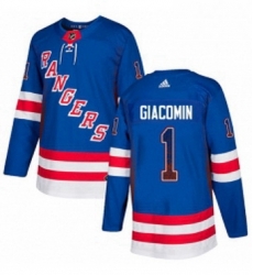 Mens Adidas New York Rangers 1 Eddie Giacomin Authentic Royal Blue Drift Fashion NHL Jersey Mens Adidas New York Rangers 1 Eddie Giacomin Authentic Royal Blue Drift Fashion NHL Jersey