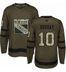 Mens Adidas New York Rangers 10 Ron Duguay Authentic Green Salute to Service NHL Jersey Mens Adidas New York Rangers 10 Ron Duguay Authentic Green Salute to Service NHL Jersey