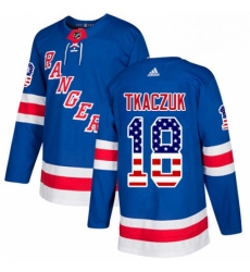 Mens Adidas New York Rangers 18 Walt Tkaczuk Authentic Royal Blue USA Flag Fashion NHL Jersey Mens Adidas New York Rangers 18 Walt Tkaczuk Authentic Royal Blue USA Flag Fashion NHL Jersey