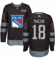 Mens Adidas New York Rangers 18 Walt Tkaczuk Premier Black 1917 2017 100th Anniversary NHL Jersey Mens Adidas New York Rangers 18 Walt Tkaczuk Premier Black 1917 2017 100th Anniversary NHL Jersey