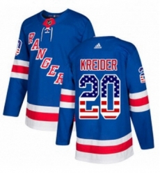 Mens Adidas New York Rangers 20 Chris Kreider Authentic Royal Blue USA Flag Fashion NHL Jersey Mens Adidas New York Rangers 20 Chris Kreider Authentic Royal Blue USA Flag Fashion NHL Jersey