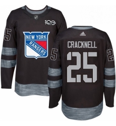 Mens Adidas New York Rangers 25 Adam Cracknell Authentic Black 1917 2017 100th Anniversary NHL Jersey Mens Adidas New York Rangers 25 Adam Cracknell Authentic Black 1917 2017 100th Anniversary NHL Jersey