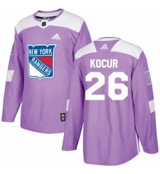 Mens Adidas New York Rangers 26 Joe Kocur Authentic Purple Fights Cancer Practice NHL Jersey Mens Adidas New York Rangers 26 Joe Kocur Authentic Purple Fights Cancer Practice NHL Jersey
