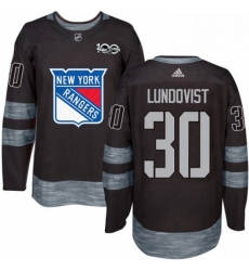 Mens Adidas New York Rangers 30 Henrik Lundqvist Authentic Black 1917 2017 100th Anniversary NHL Jersey Mens Adidas New York Rangers 30 Henrik Lundqvist Authentic Black 1917 2017 100th Anniversary NHL Jersey