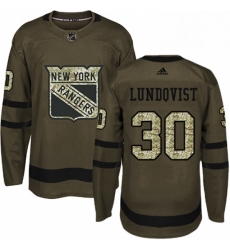 Mens Adidas New York Rangers 30 Henrik Lundqvist Premier Green Salute to Service NHL Jersey Mens Adidas New York Rangers 30 Henrik Lundqvist Premier Green Salute to Service NHL Jersey