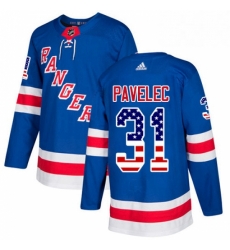 Mens Adidas New York Rangers 31 Ondrej Pavelec Authentic Royal Blue USA Flag Fashion NHL Jersey Mens Adidas New York Rangers 31 Ondrej Pavelec Authentic Royal Blue USA Flag Fashion NHL Jersey