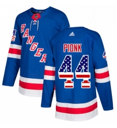 Mens Adidas New York Rangers 44 Neal Pionk Royal Blue Home Authentic USA Flag Stitched NHL Jersey Mens Adidas New York Rangers 44 Neal Pionk Royal Blue Home Authentic USA Flag Stitched NHL Jersey