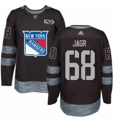 Mens Adidas New York Rangers 68 Jaromir Jagr Authentic Black 1917 2017 100th Anniversary NHL Jersey Mens Adidas New York Rangers 68 Jaromir Jagr Authentic Black 1917 2017 100th Anniversary NHL Jersey