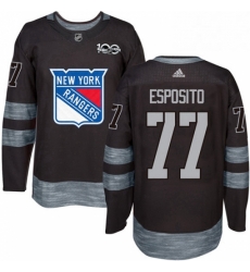 Mens Adidas New York Rangers 77 Phil Esposito Authentic Black 1917 2017 100th Anniversary NHL Jersey Mens Adidas New York Rangers 77 Phil Esposito Authentic Black 1917 2017 100th Anniversary NHL Jersey