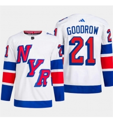 Men's New York Rangers #21 Barclay Goodrow White 2024 Stadium Series Stitched Jersey Men's New York Rangers #21 Barclay Goodrow White 2024 Stadium Series Stitched Jersey