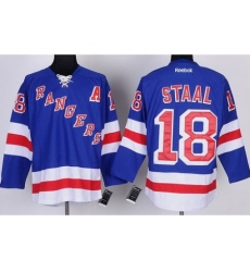 New York Rangers 18 Marc Staal Blue NHL Jerseys New York Rangers 18 Marc Staal Blue NHL Jerseys
