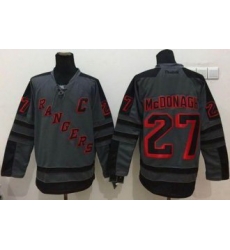 New York Rangers #27 Ryan McDonagh Charcoal Cross Check Fashion Stitched NHL Jersey New York Rangers #27 Ryan McDonagh Charcoal Cross Check Fashion Stitched NHL Jersey