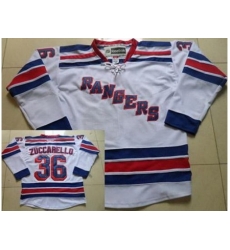New York Rangers #36 Mats Zuccarello White Road Jersey New York Rangers #36 Mats Zuccarello White Road Jersey