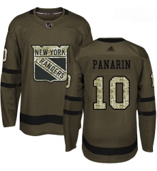 Rangers #10 Artemi Panarin Green Salute to Service Stitched Hockey Jersey Rangers #10 Artemi Panarin Green Salute to Service Stitched Hockey Jersey