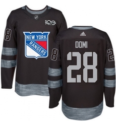 Rangers #28 Tie Domi Black 1917 2017 100th Anniversary Stitched NHL Jersey Rangers #28 Tie Domi Black 1917 2017 100th Anniversary Stitched NHL Jersey