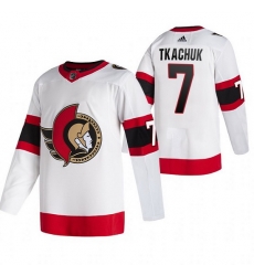 Men Ottawa Senators 7 Brady Tkachuk White Stitched jersey Men Ottawa Senators 7 Brady Tkachuk White Stitched jersey