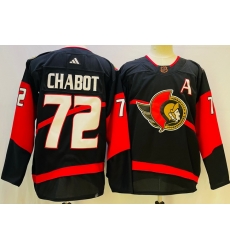 Men Ottawa Senators 72 Thomas Chabot Black 2022 23 Reverse Black Stitched Jersey Men Ottawa Senators 72 Thomas Chabot Black 2022 23 Reverse Black Stitched Jersey