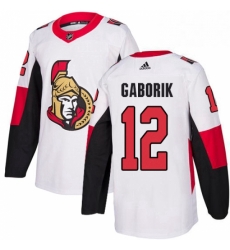 Mens Adidas Ottawa Senators 12 Marian Gaborik Authentic White Away NHL Jersey Mens Adidas Ottawa Senators 12 Marian Gaborik Authentic White Away NHL Jersey