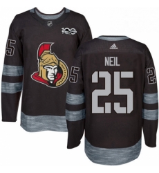 Mens Adidas Ottawa Senators 25 Chris Neil Authentic Black 1917 2017 100th Anniversary NHL Jersey Mens Adidas Ottawa Senators 25 Chris Neil Authentic Black 1917 2017 100th Anniversary NHL Jersey