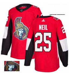 Mens Adidas Ottawa Senators 25 Chris Neil Authentic Red Fashion Gold NHL Jersey Mens Adidas Ottawa Senators 25 Chris Neil Authentic Red Fashion Gold NHL Jersey