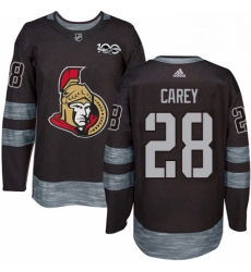 Mens Adidas Ottawa Senators 28 Paul Carey Authentic Black 1917 2017 100th Anniversary NHL Jersey Mens Adidas Ottawa Senators 28 Paul Carey Authentic Black 1917 2017 100th Anniversary NHL Jersey