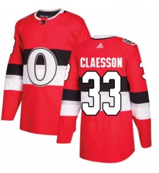 Mens Adidas Ottawa Senators 33 Fredrik Claesson Authentic Red 2017 100 Classic NHL Jersey Mens Adidas Ottawa Senators 33 Fredrik Claesson Authentic Red 2017 100 Classic NHL Jersey