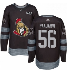 Mens Adidas Ottawa Senators 56 Magnus Paajarvi Authentic Black 1917 2017 100th Anniversary NHL Jersey Mens Adidas Ottawa Senators 56 Magnus Paajarvi Authentic Black 1917 2017 100th Anniversary NHL Jersey
