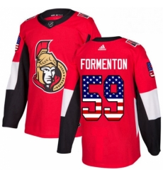 Mens Adidas Ottawa Senators 59 Alex Formenton Authentic Red USA Flag Fashion NHL Jersey Mens Adidas Ottawa Senators 59 Alex Formenton Authentic Red USA Flag Fashion NHL Jersey