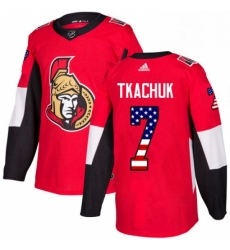 Mens Adidas Ottawa Senators 7 Brady Tkachuk Authentic Red USA Flag Fashion NHL Jersey Mens Adidas Ottawa Senators 7 Brady Tkachuk Authentic Red USA Flag Fashion NHL Jersey