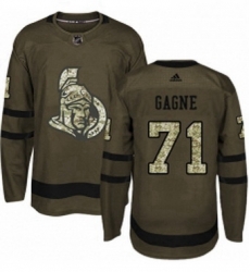 Mens Adidas Ottawa Senators 71 Gabriel Gagne Authentic Green Salute to Service NHL Jersey Mens Adidas Ottawa Senators 71 Gabriel Gagne Authentic Green Salute to Service NHL Jersey
