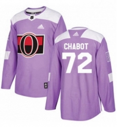 Mens Adidas Ottawa Senators 72 Thomas Chabot Authentic Purple Fights Cancer Practice NHL Jersey Mens Adidas Ottawa Senators 72 Thomas Chabot Authentic Purple Fights Cancer Practice NHL Jersey