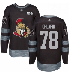 Mens Adidas Ottawa Senators 78 Filip Chlapik Authentic Black 1917 2017 100th Anniversary NHL Jersey Mens Adidas Ottawa Senators 78 Filip Chlapik Authentic Black 1917 2017 100th Anniversary NHL Jersey