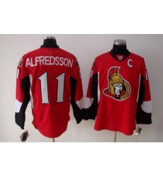 Ottawa Senators 11 ALFREDSSON red jerseys C patch Ottawa Senators 11 ALFREDSSON red jerseys C patch